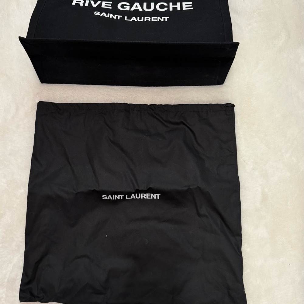 Authentic Saint Laurent Black Rive Gauche Tote - Picture 3 of 6